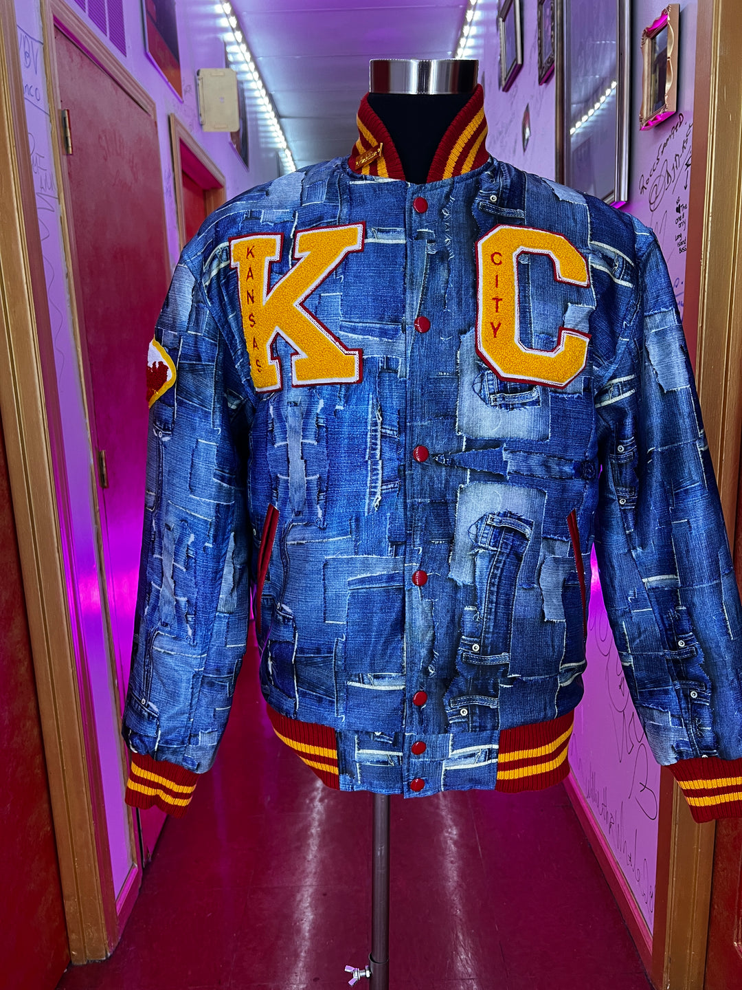 Limited Kansas City The Scout Retro Jacket Denim Print – Goldbar